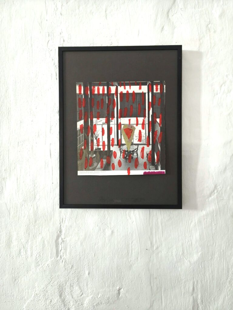 You are here — framed, 30×40 cm